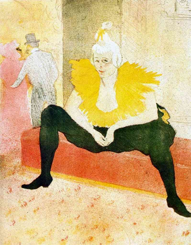 Sitting Clown Toulouse Lautrec A4 Photo Print
