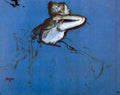 Sitting Dancer In Profile With Hand On Her Neck Degas A4 Photo Print