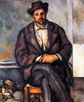 Sitting Farmer Cezanne A4 Photo Print