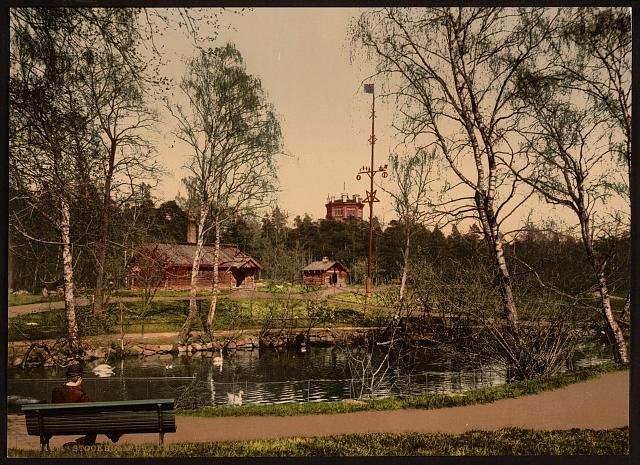 Skansen Stockholm Vintage A4 Photo Print