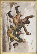 Skating 1805C Vintage Cartoon Joke A4 Photo Print