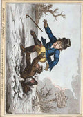 Skating 1805D Vintage Cartoon Joke A4 Photo Print