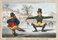 Skating 1805a Cartoon Joke 001 Vintage A4 Photo Print