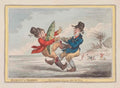 Skating Wind Consequences GB Cartoon Vintage Retro Advert Poster