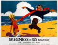 Skegness Beach Poster 1930s Vintage Retro Advert Poster