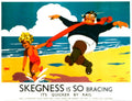 Skegness Tourism Poster 1930s Vintage Retro Advert Poster