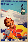Ski Cable Winter Vintage Retro Advert Poster A4 Photo Print