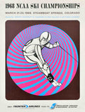 Ski Championships 1968 Vintage Retro Advert Poster A4 Photo Print
