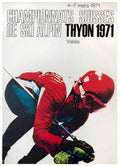 Ski Championships Thyon1971 Vintage Retro Advert Poster A4 Photo Print