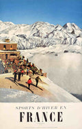 Ski France Panier Vintage Retro Advert Poster A4 Photo Print