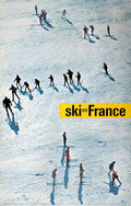 Ski France Skiers Vintage Retro Advert Poster A4 Photo Print