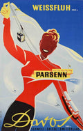 Ski Jumping Weissfluh Vintage Retro Advert Poster A4 Photo Print