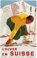 Ski Mountain Packages 1930s Vintage Retro Advert Poster