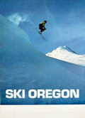 Ski Oregon Snow Vintage Retro Advert Poster A4 Photo Print