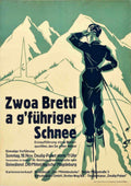 Ski Winter Poster Vintage Retro Advert Poster A4 Photo Print