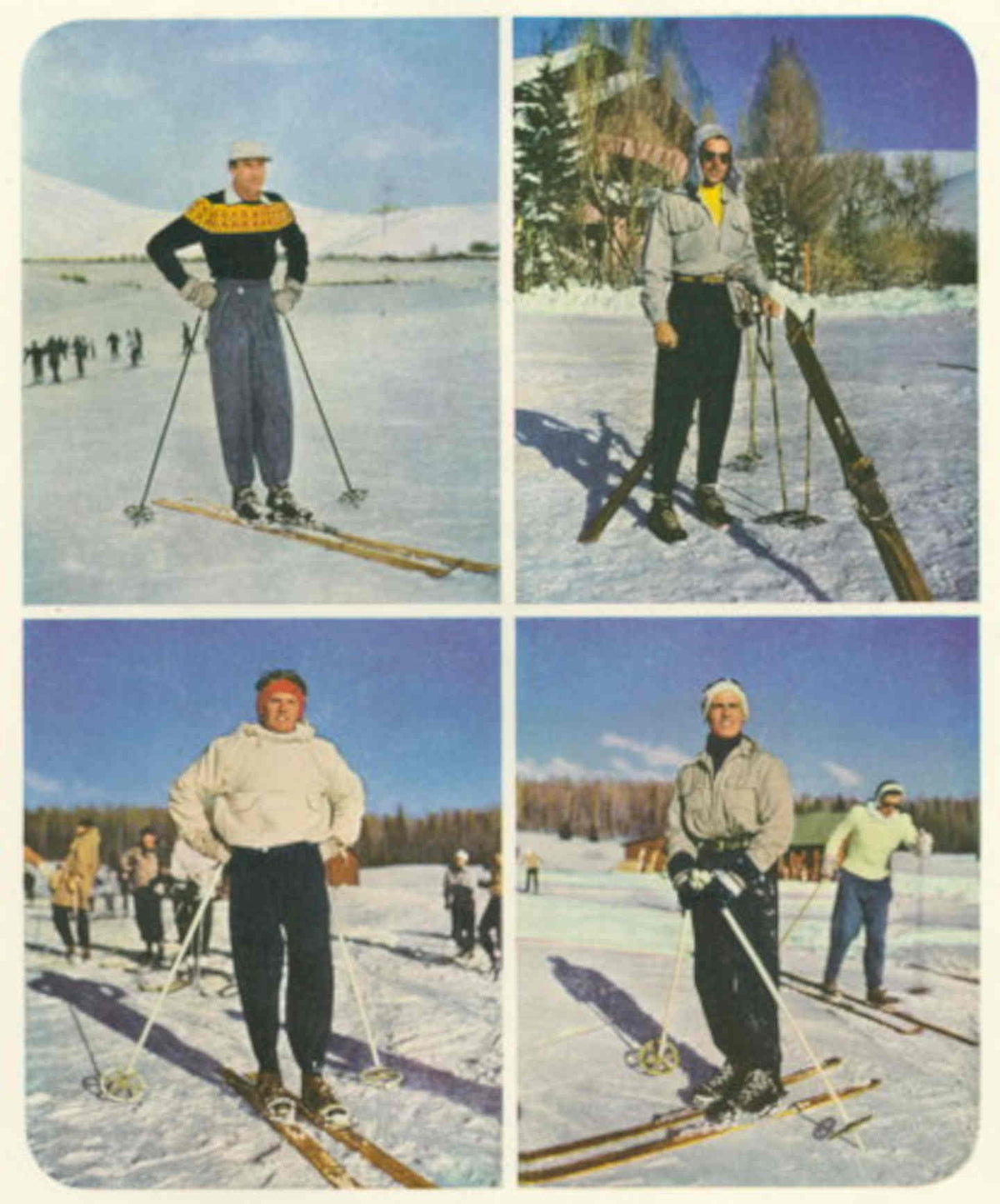 Ski Winter Thrill 1940s Vintage Retro Advert Poster