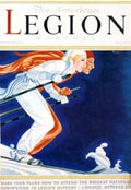 Skiers Convention Legion 1950s Vintage Retro Advert Poster