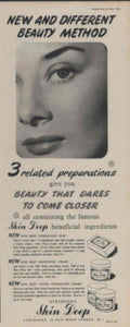 Skin Deep Beauty 1950s Vintage Retro Advert Poster