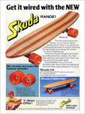Skuda Skateboard Advert 1970s Vintage Retro Advert Poster A4 Photo Print