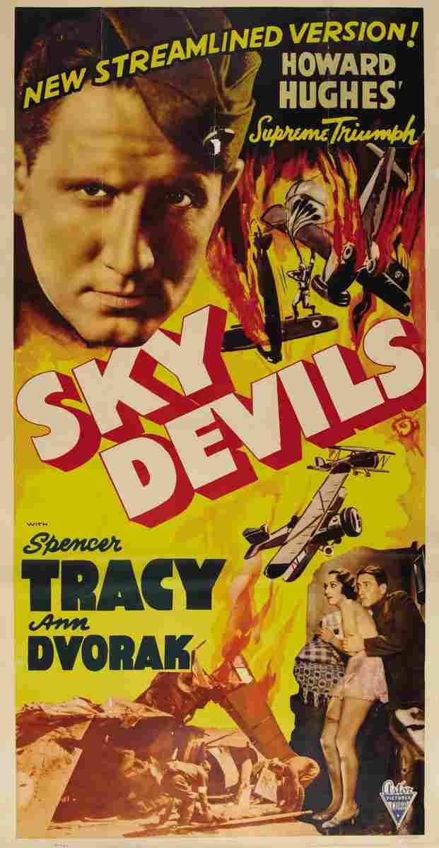Sky Devils 01  film star poster A4 Photo Print