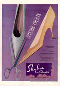 Skyline Heels Courts 1940s Vintage Retro Advert Poster