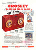 Skymaster Clock Radio 1950s Vintage Retro Advert Poster