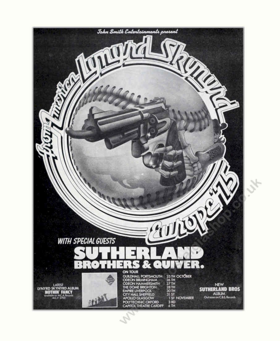 Skynyrd Wreath Rifle Vintage Retro Advert Poster A4 Photo Print