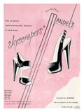 Skyscrapers Mandels Shoes Advert Vintage Retro Advert Poster A4 Photo Print