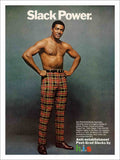 Slack Power Menswear 1969 Vintage Retro Advert Poster A4 Photo Print