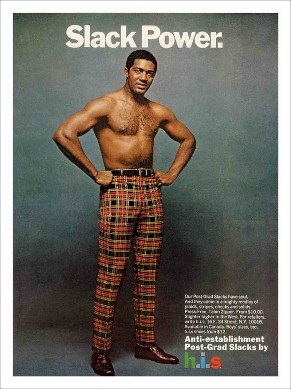 Slack Power Menswear 1969 Vintage Retro Advert Poster A4 Photo Print