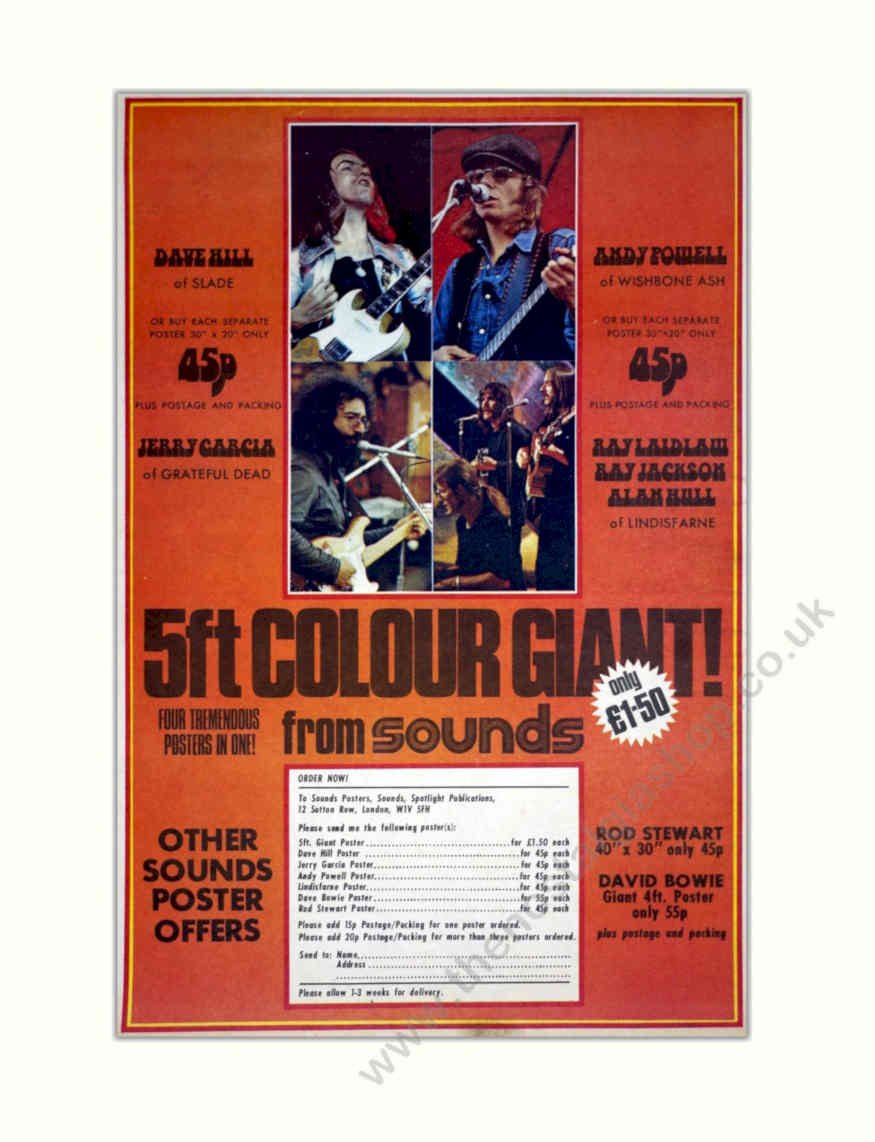 Slade Dead Wishbone Vintage Retro Advert Poster A4 Photo Print
