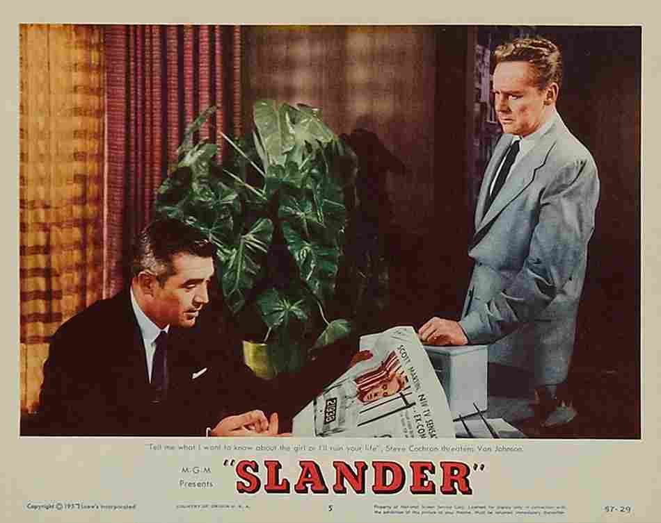 Slander 1957 04  film star poster A4 Photo Print