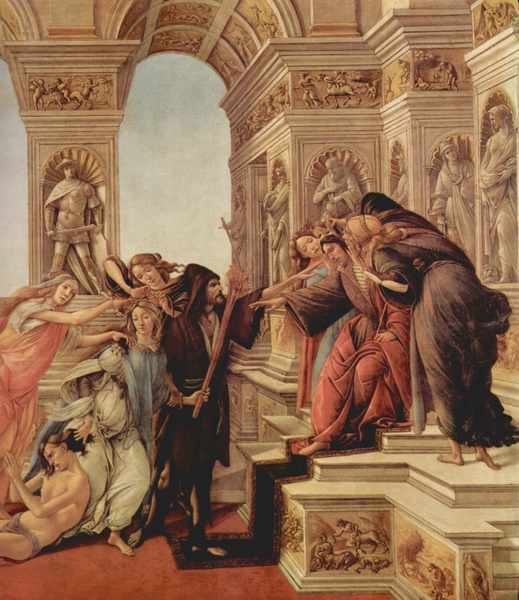 Slander Detail Botticelli A4 Photo Print