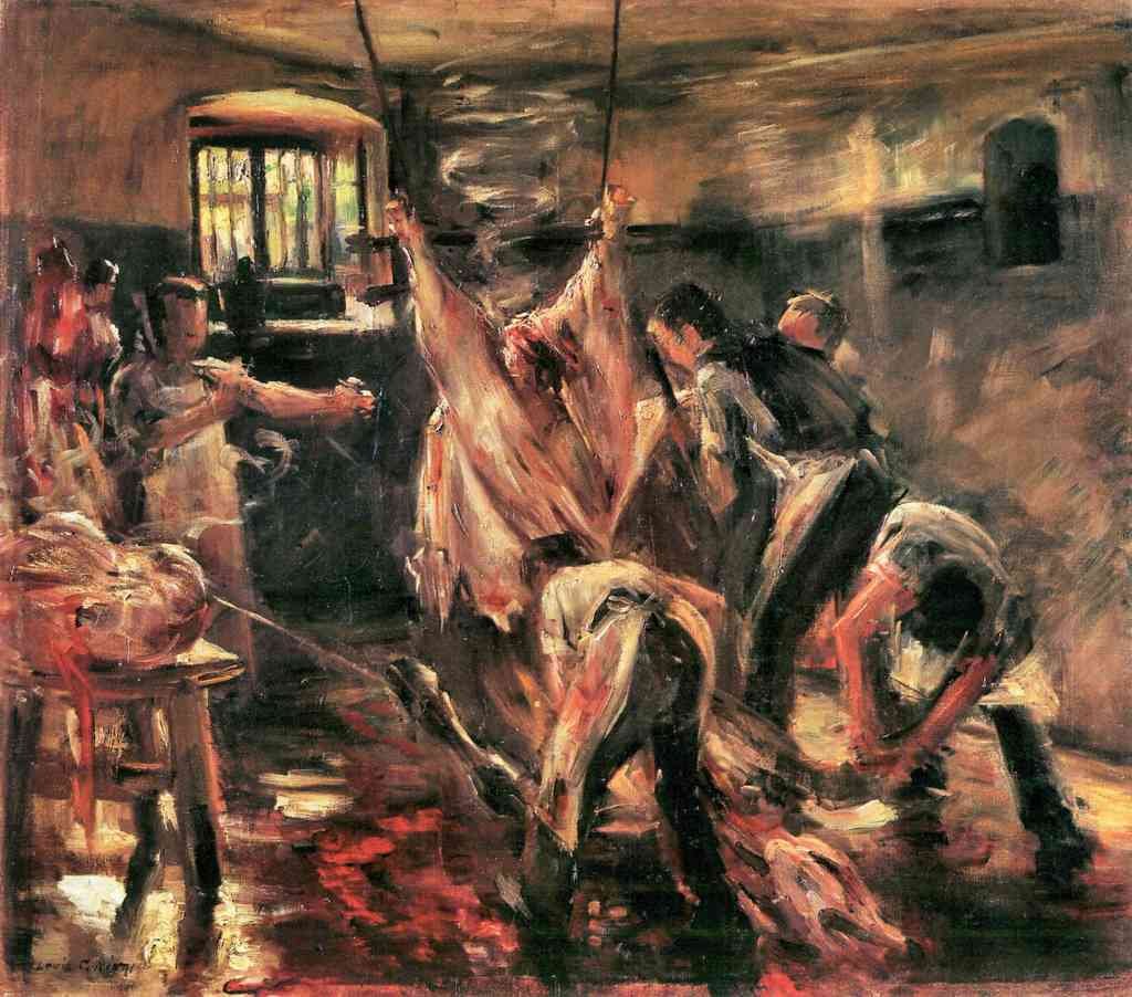 Slaughterhouse Lovis Corinth Impressionism European A4 Photo Print