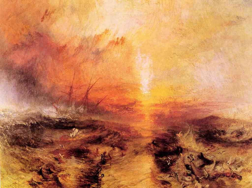 Slaves Being Thrown Overboard Typhoon Approaching Joseph Mallord Turner A4 Photo Print