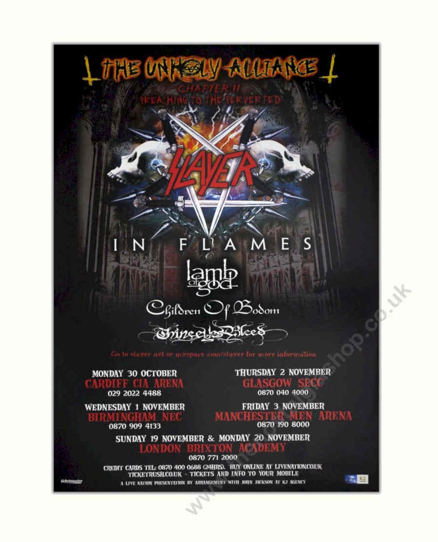 Slayer Alliance Castle Vintage Retro Advert Poster A4 Photo Print
