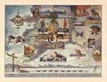 Sled Team Yukon Vintage Retro Advert Poster