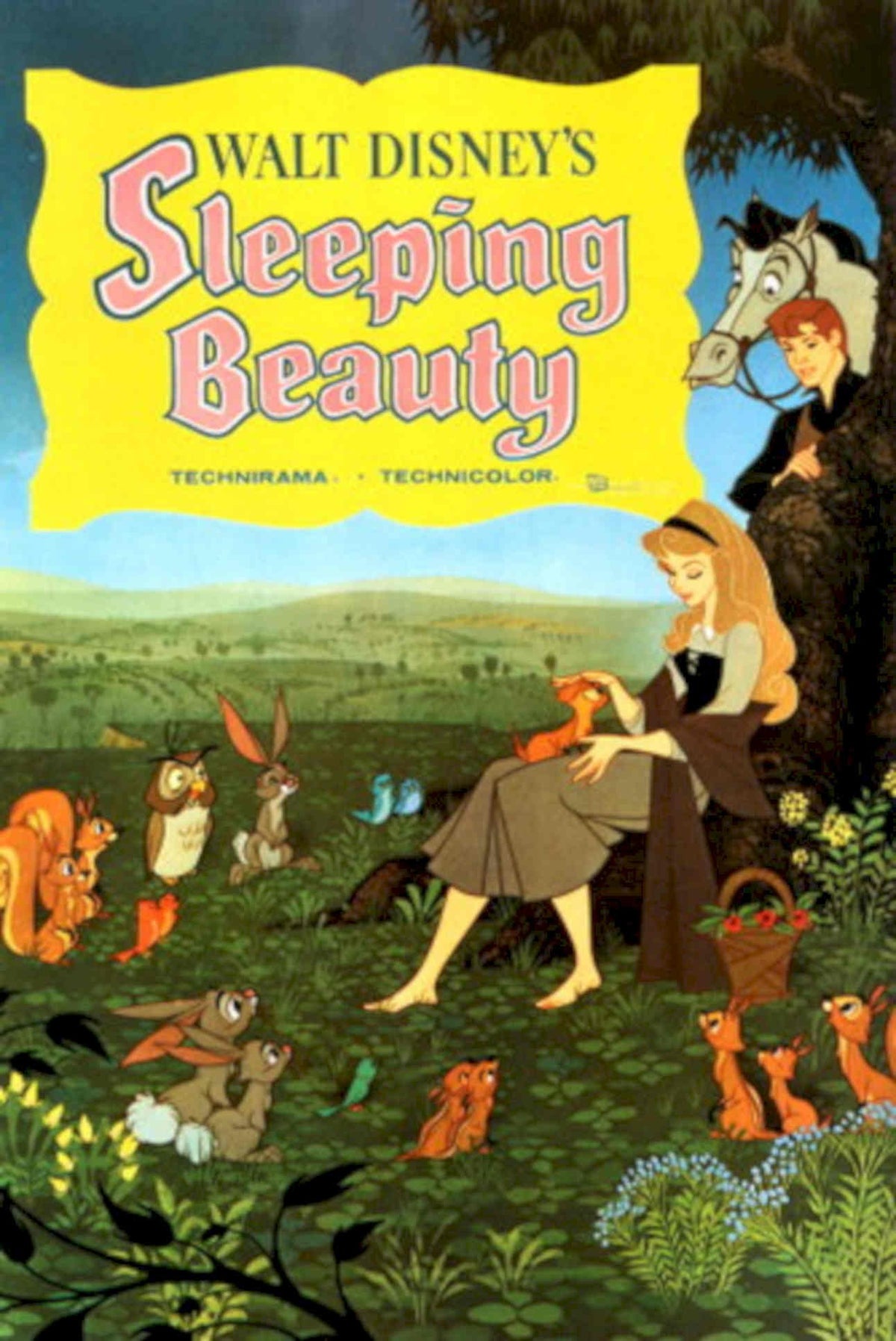 Sleeping Beauty Poster 1950s Vintage Retro Advert Poster