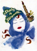 Sleeping Chiarelli Hat 1940s Vintage Retro Advert Poster