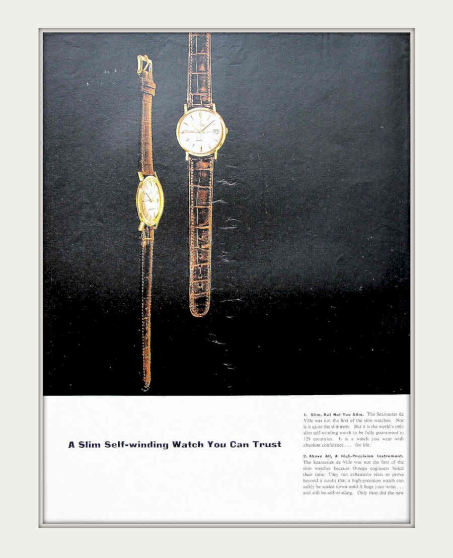 Slim Watch Trust Vintage Retro Advert Poster A4 Photo Print