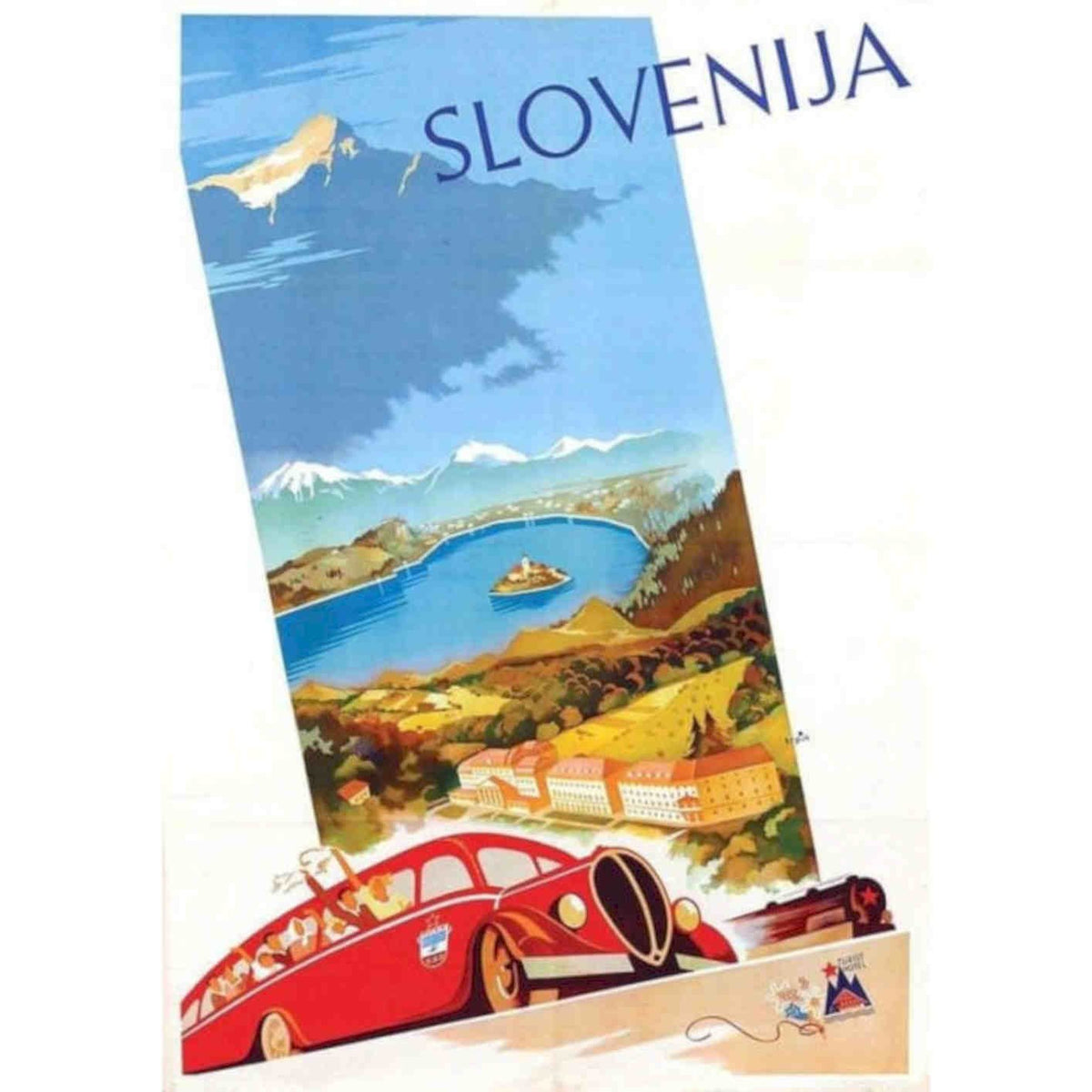Slovenia Tourism Rk 303 5 Vintage Retro Advert Poster A4 Photo Print