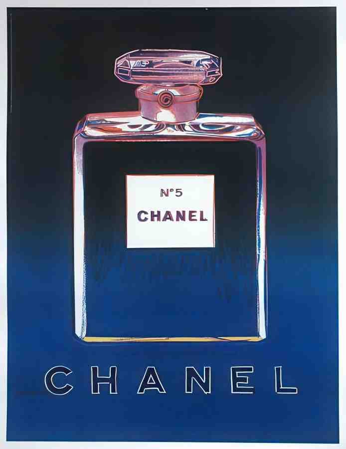 SmChanelBlueBlk Vintage Advert A4 Photo Print