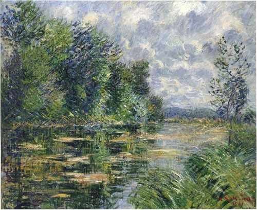 Small Arm Of The Seine Near Connelle 1921 A4 Photo Print