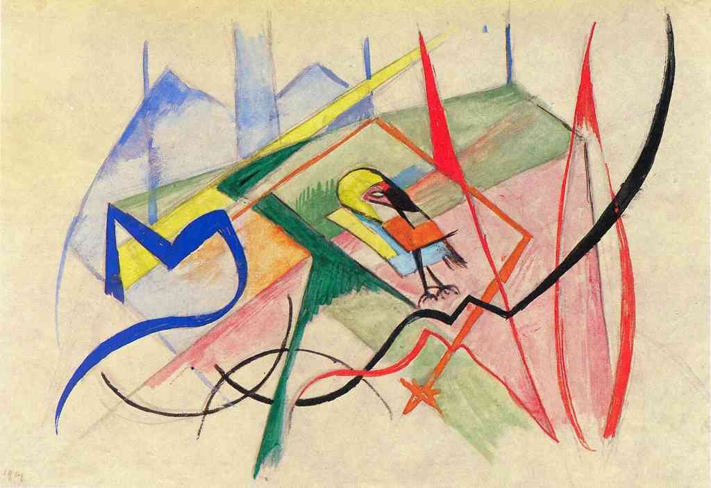 Small Mythical Creatures Franz Marc Abstract Art A4 Photo Print