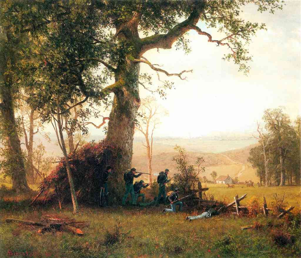Small War Postal Service Strike In Virginia Bierstadt A4 Photo Print
