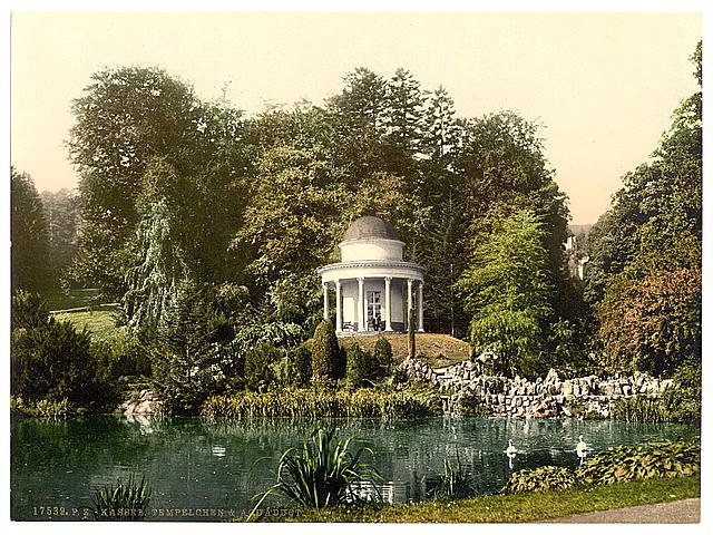 Small temple and aqueduct Cassel Hesse Nassau Vintage A4 Photo Print