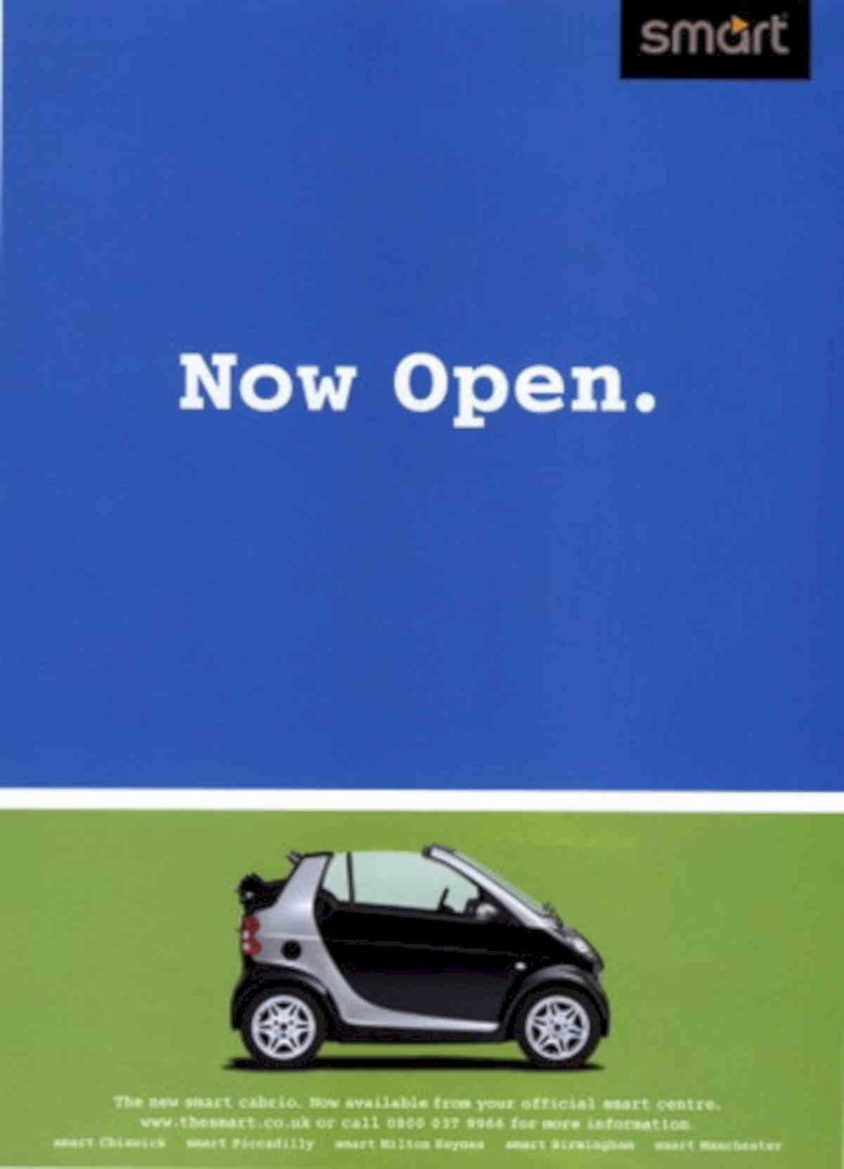 Smart Car Grey Vintage Retro Advert Poster A4 Photo Print