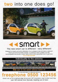 Smart Cars London Vintage Retro Advert Poster A4 Photo Print