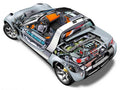 Smart Roadster 2003 cutaway A4 Photo Print