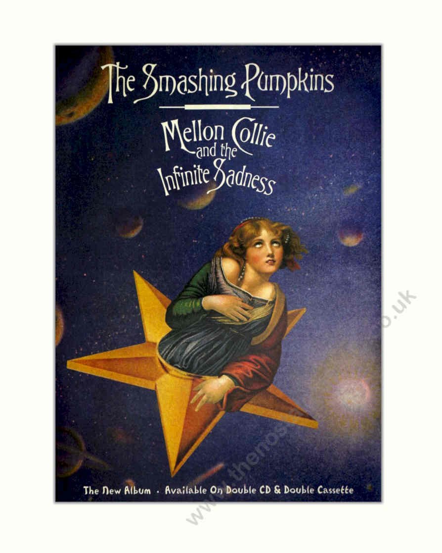 Smashing Pumpkins Mellon 1 Vintage Retro Advert Poster A4 Photo Print